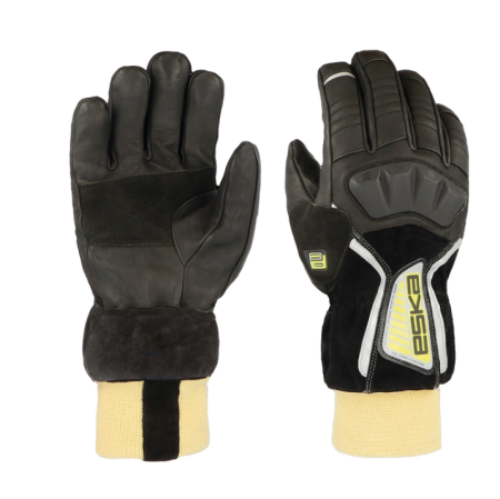 Manusi - Mănușă de protecție împotriva focului din piele, cu manșetă tricotată, Helios 5F