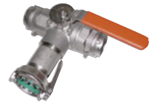 Echipamente de decontaminare si HAZMAT - Supapă cu trei căi  DN 50 (2"), cu 1 x MK 50 VA, 2 x VK 50 VA