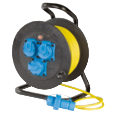 Solutii pentru iluminat - Tambur de cablu din cauciuc solid tip 502 prevăzut cu cablu GIFAS-Proflex de 30 m 102 3 x 1,5 mm² 