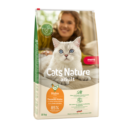 Pisici - Hrană Uscată Pisică Adult, MERA Cats Nature, Pui, 2kg