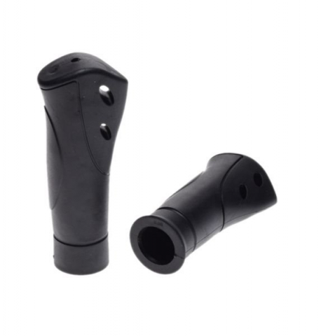 Mansoane - Set 2 mansoane biciclete cu 1 schimbator, L 120/93mm, culoare negru