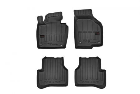 Covorase auto - Covorase auto (set, cauciuc, 4 bucati, culoare negru) VW CC, PASSAT, PASSAT ALLTRACK intre 2005-2016