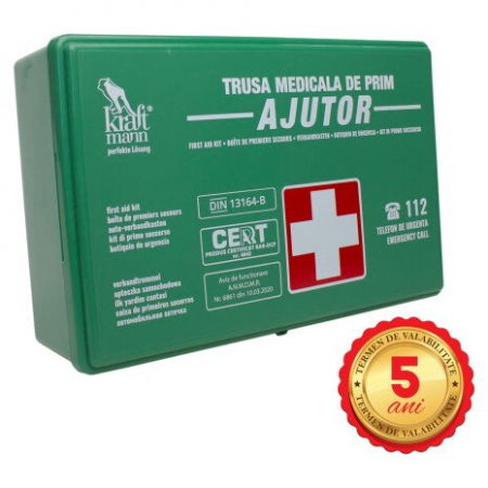 Accesorii auto - Trusă medicală auto de prim ajutor Kraftmann