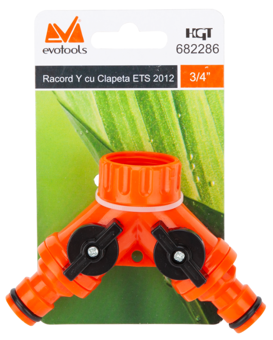 Adaptor Y furtun cu clapeta 3/4" EvoTools | PT Vest [2]