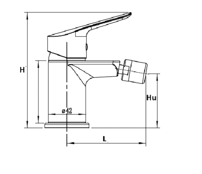 Baterie bideu EvoSanitary 2025, 131 x 89 x 61 mm | PT Vest [5]