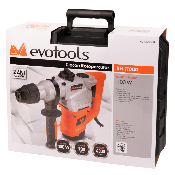 Ciocan Rotopercutor RH1100D EvoTools 1100W 5J | PT Vest [2]