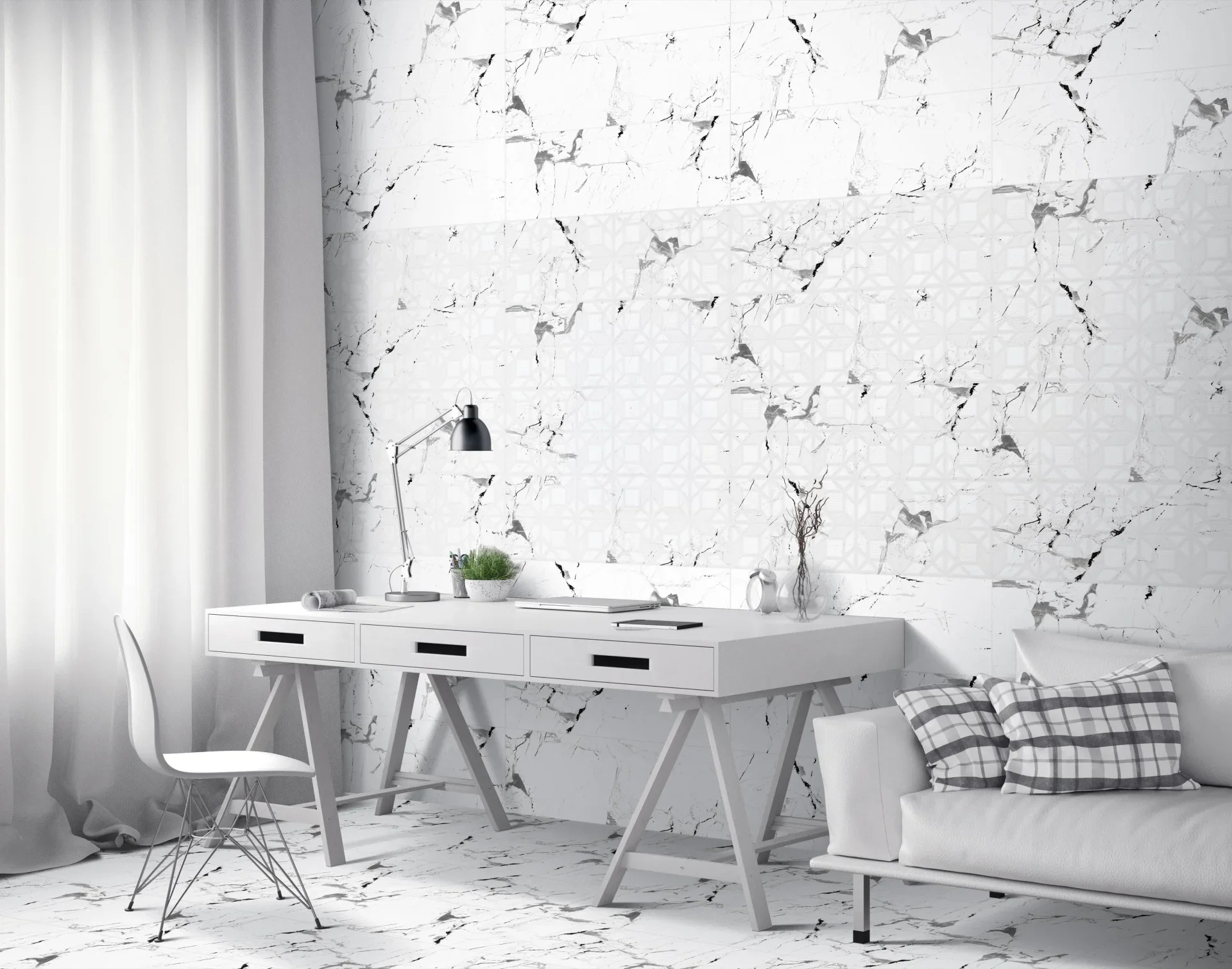 Faianță Black Ink Marble 25x75 cm | PT Vest [5]