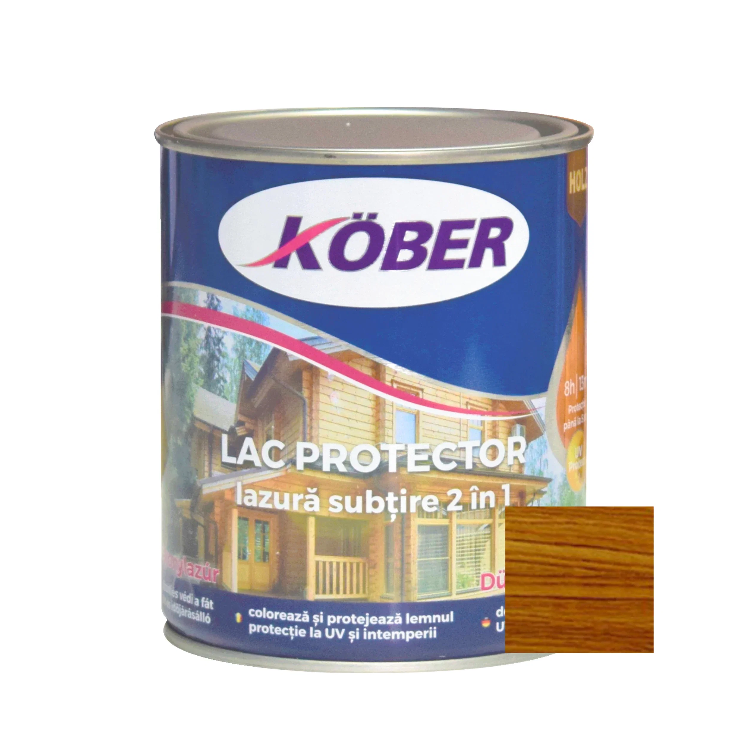 Lac Lazură Kober 2 în 1 Nuc Mediu 0,75 L | PT Vest [1]