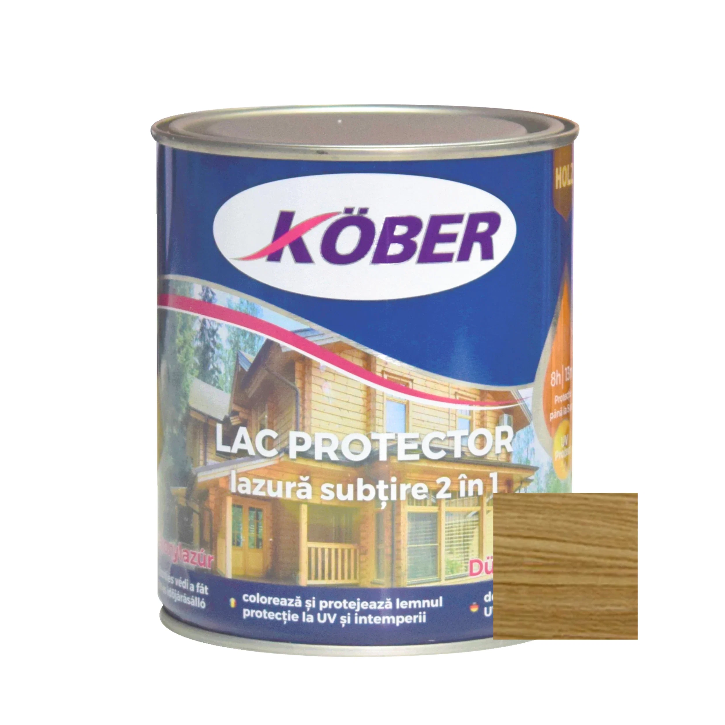 Lac Lazură Kober 2 în 1 Stejar Închis 0,75 L | PT Vest [1]