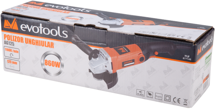 Polizor unghiular EvoTools 860 W 125 mm | PT Vest [2]