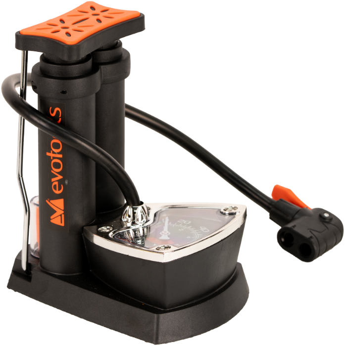 Pompa auto EvoTools 2 pistoane manometru | PT Vest [5]