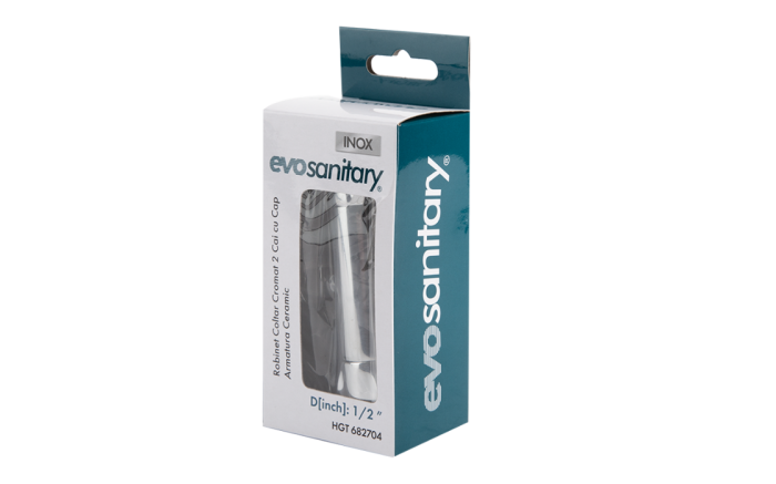 Robinet coltar EvoSanitary 2 cai 1/2 cromat | PT Vest [2]