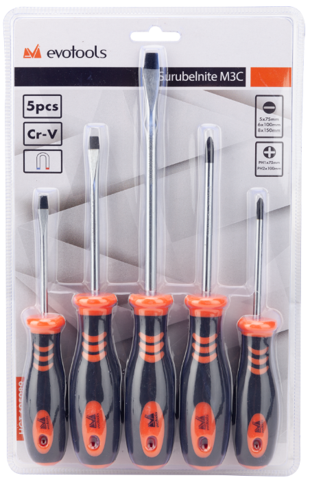 Set surubelnite EvoTools M3C 5 piese | PT Vest [2]