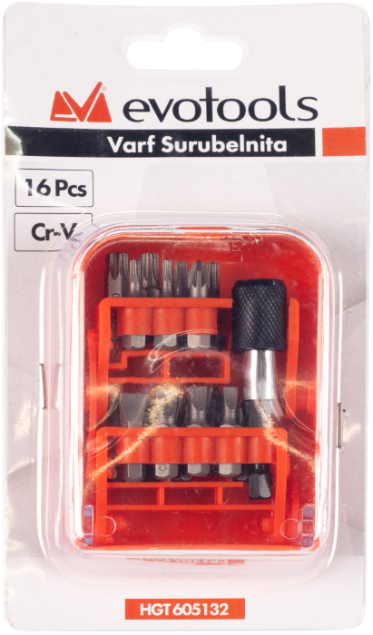 Set varfuri surubelnita EvoTools 16 piese | PT Vest [2]