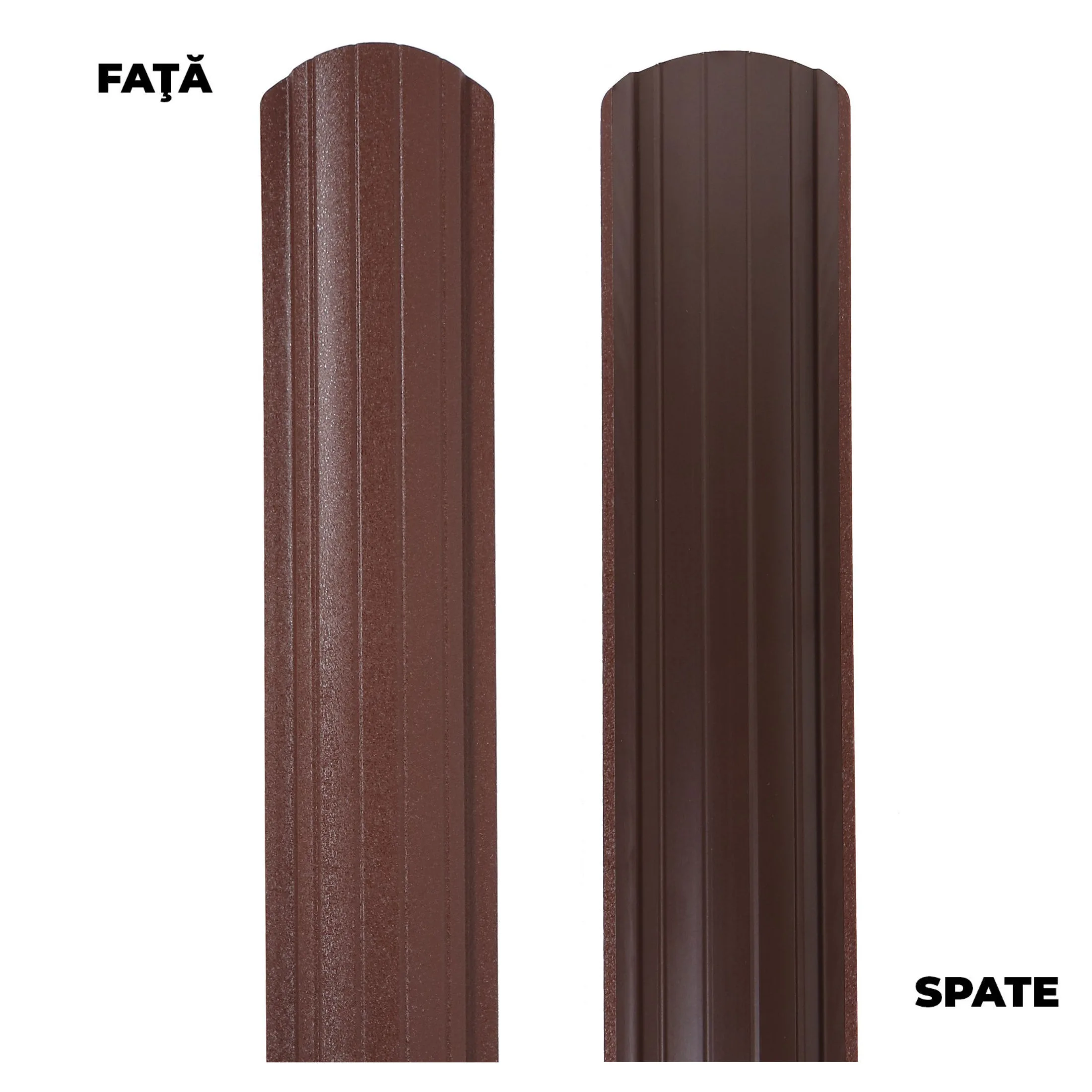 Șipcă metalică gard maro RAL 8017, 1500 x 101 mm | PT Vest [3]