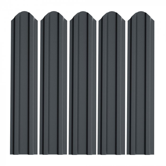 Șipcă metalică gard, 1700 x 92,9 x 0,40 mm, negru mat | PT Vest [1]