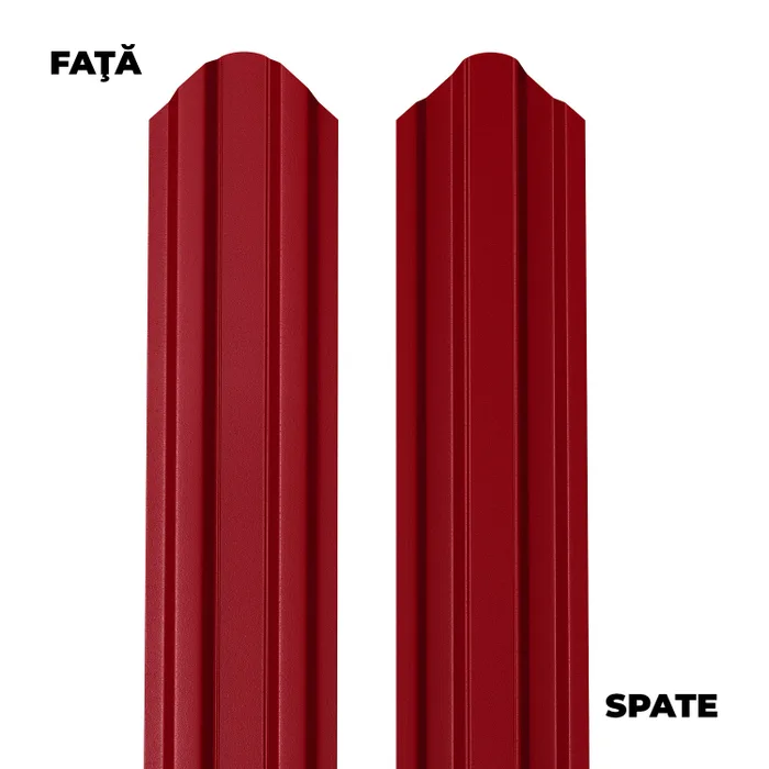 Șipcă metalică gard roșu RAL 3011 1500 mm | PT Vest [1]