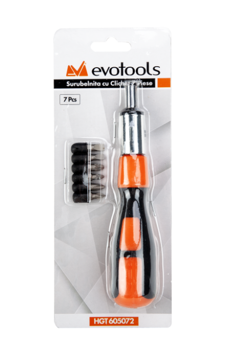 Surubelnita cu clichet EvoTools 7 piese | PT Vest [2]