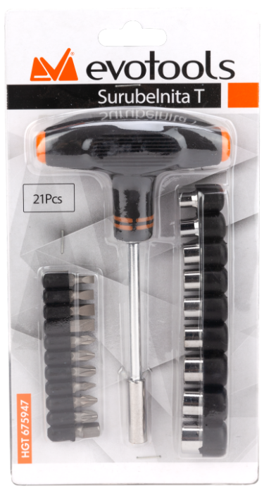 Surubelnita tip T EvoTools 21 piese | PT Vest [2]