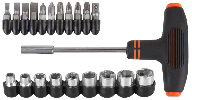 Surubelnita tip T EvoTools 21 piese | PT Vest [1]