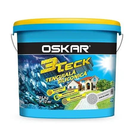 Tencuială Siliconică OSKAR 3Teck Alb, 25 kg | PT Vest [1]