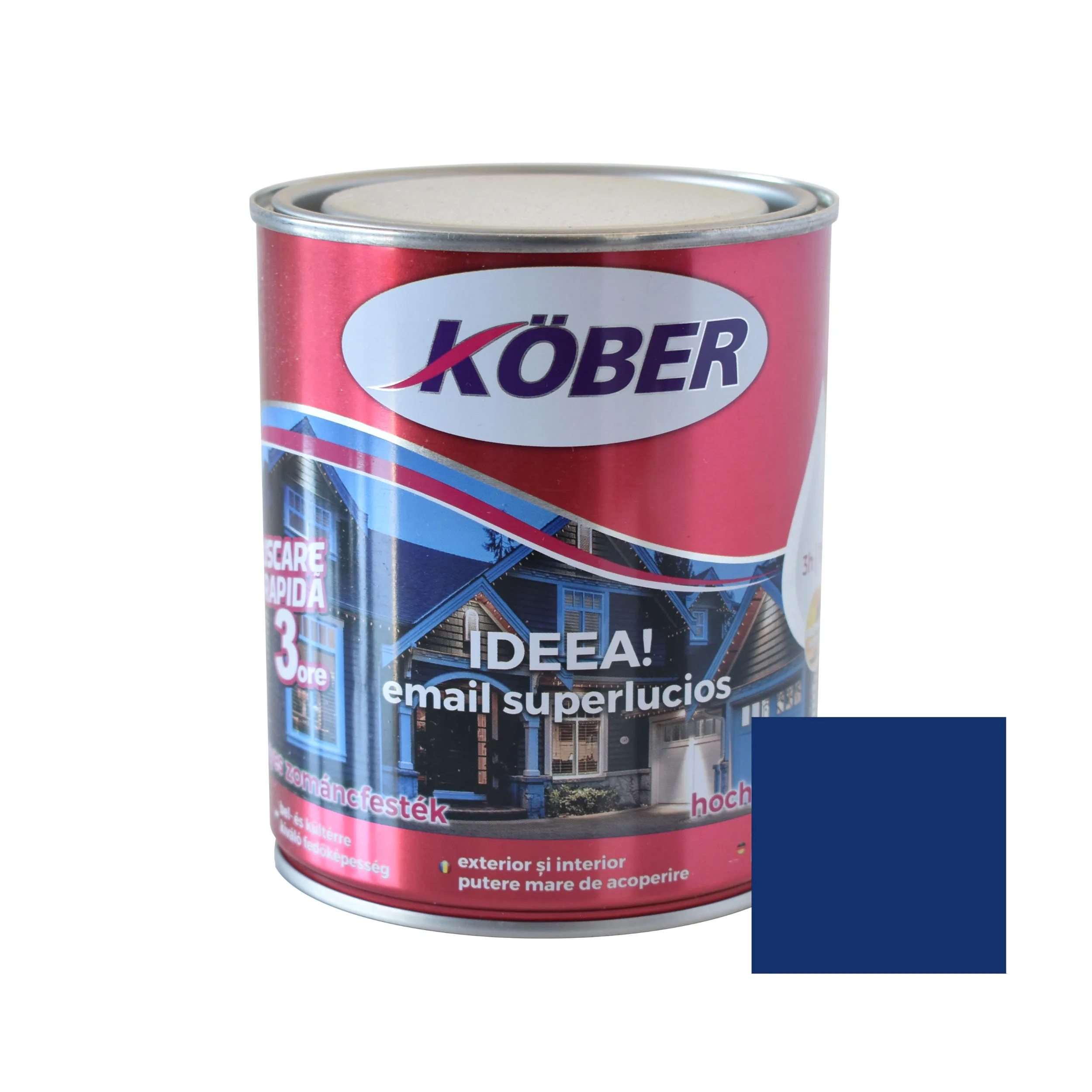 Vopsea Alchidică Kober Ideea Albastru 0,75 L | PT Vest [1]