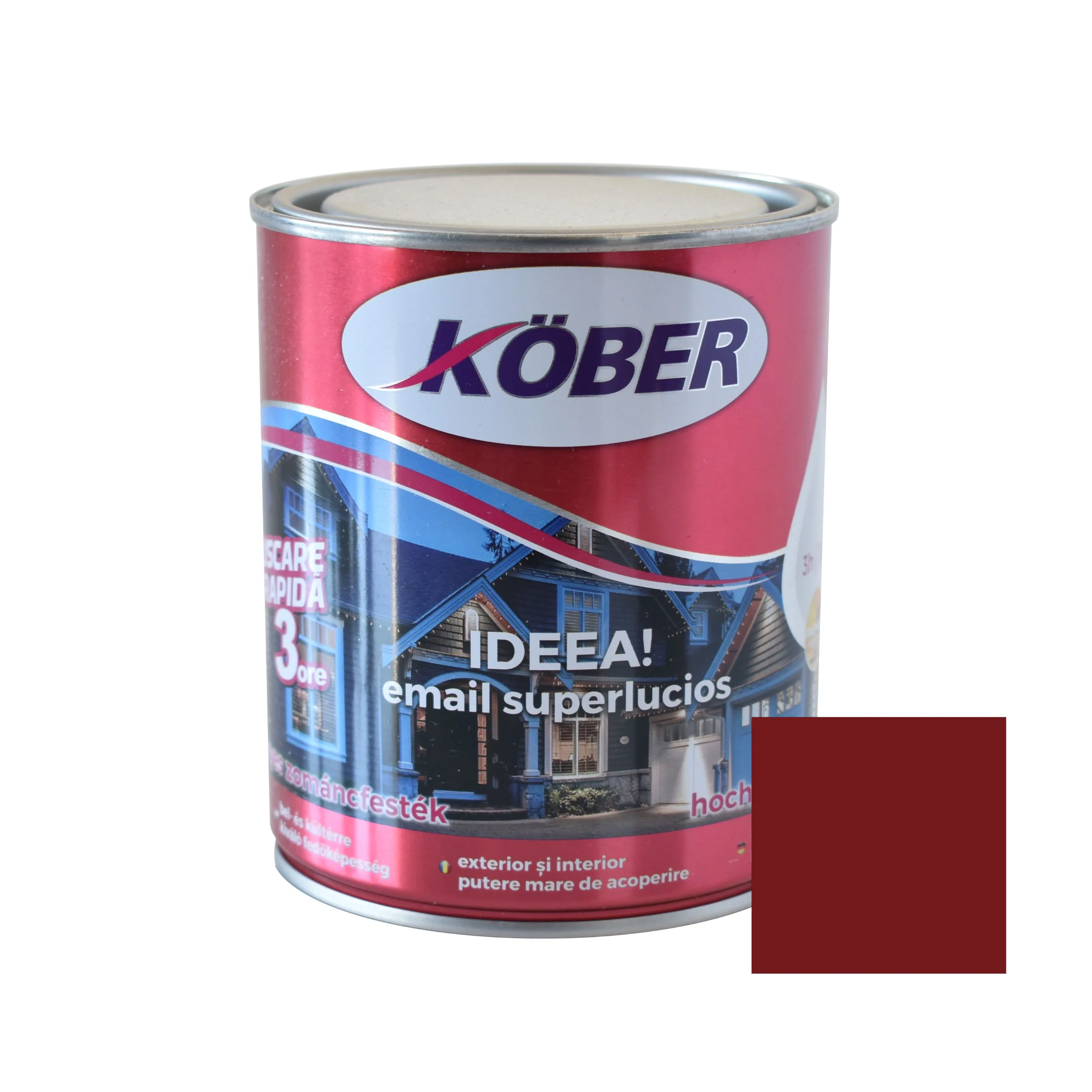 Vopsea Alchidică Kober Ideea Grena 0,75 L | PT Vest [1]