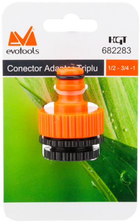 Adaptor furtun triplu 1/2"-3/4"-1" EvoTools | PT Vest [1]