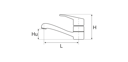 Baterie lavoar Aqua EvoSanitary 110 x 115 x 50 mm | PT Vest [3]