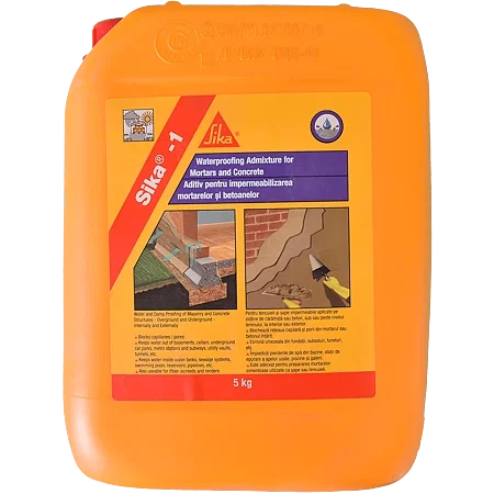 Tencuieli si mortare - Aditiv Impermeabilizare Sika-1, 5 kg | PT Vest