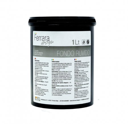 Vopsea si tencuieli decorative - Amorsă Fondo Ruvido Ferrara Design, albă, 1 L | PT Vest