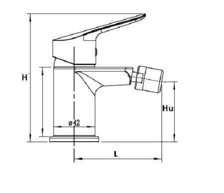 Baterie bideu EvoSanitary 2025, 131 x 89 x 61 mm | PT Vest [4]