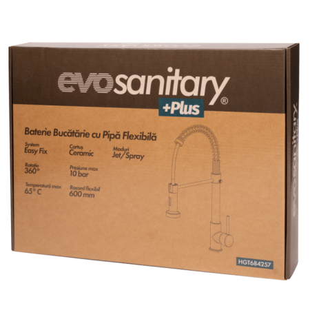 Baterie bucatarie pipa flexibila EvoSanitary +Plus | PT Vest [1]