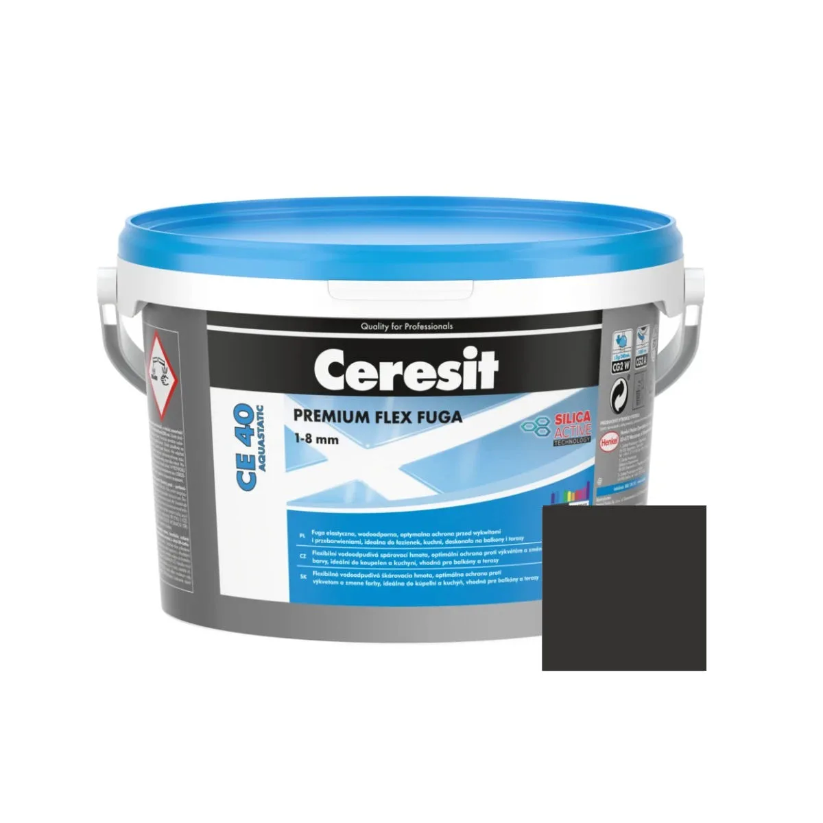 Vopsea si tencuieli decorative - Chit Rosturi Ceresit CE 40 Coal 2 kg | PT Vest