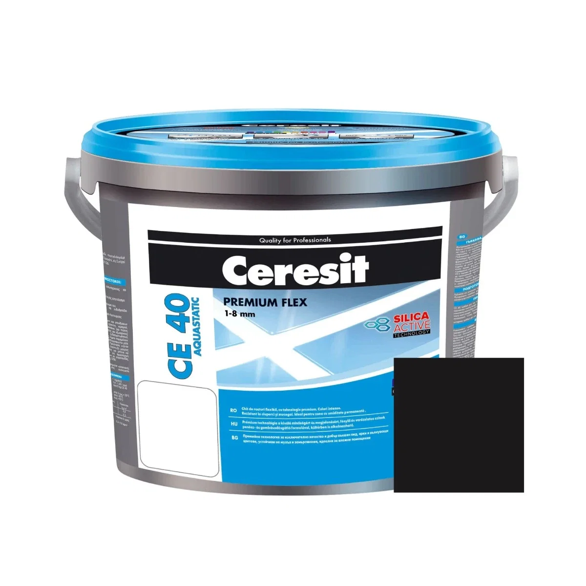Reparatii pereti - Chit rosturi Ceresit CE 40 Coal 18, 5 kg | PT Vest