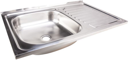 Obiecte sanitare - Chiuveta inox cu picurator stanga 800x500 | PT Vest