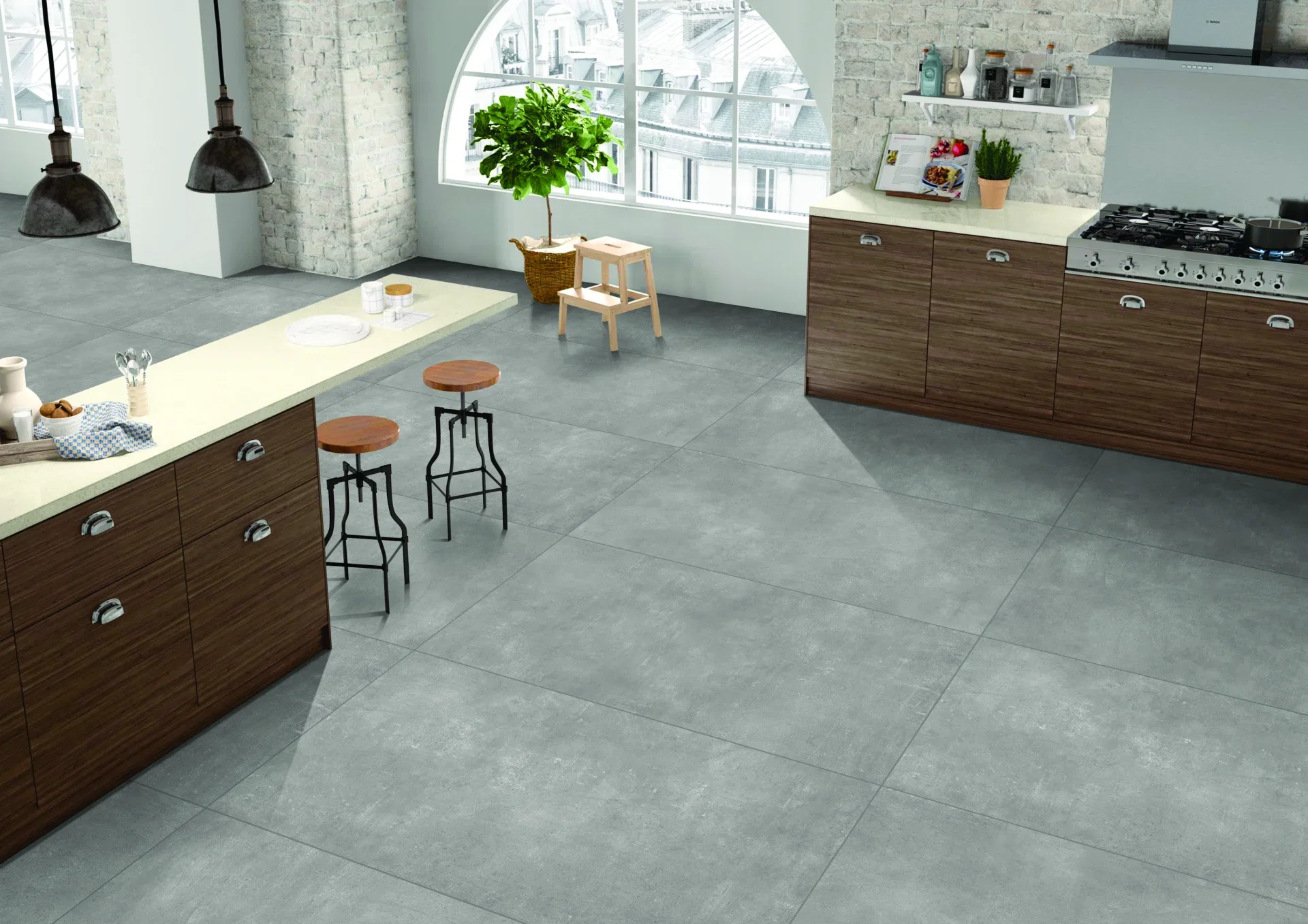 Gresie Monolith Gris 60x120 cm porțelanată | PT Vest [4]