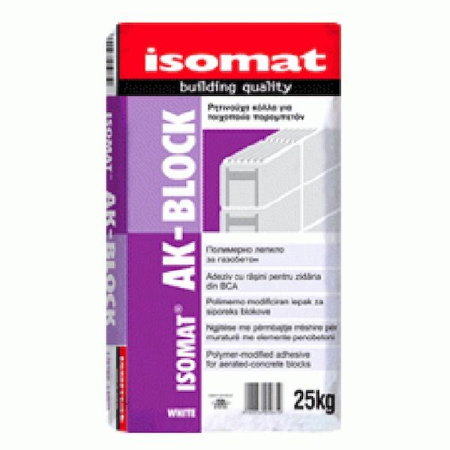 Adezivi - Mortar BCA ISOMAT AK-BLOCK, gri, 25 kg | PT Vest