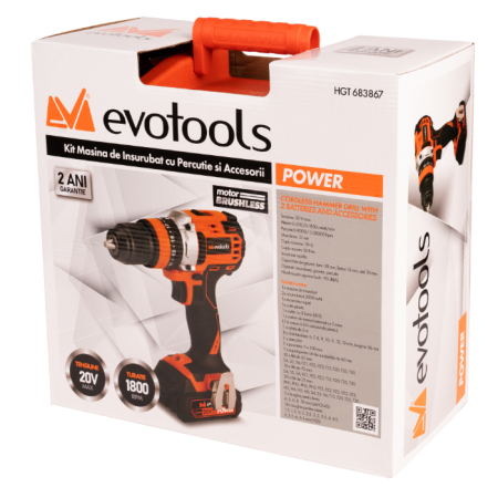 Masina insurubat EvoTools 20V Brushless 50 Nm | PT Vest [1]