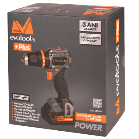 Masina insurubat EvoTools 20V Brushless 70 Nm | PT Vest [1]