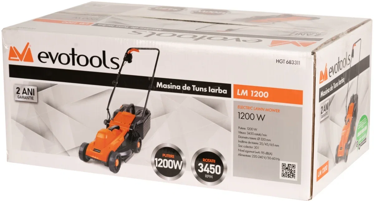 Mașină Tuns Iarba Evotools LM 1200, 1200 W | PT Vest [2]