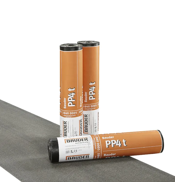Acoperisuri - Membrană Bituminoasă Bauder PP 4 T, 4 mm, 8 m² | PT Vest