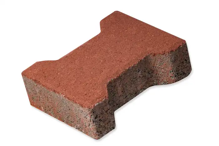 Zidarie, pavele si borduri - Pavaj autoblocant, cu cant, beton, rosu, 20 x 16.5 x 6 cm