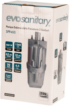 Pompa submersibila Evosanitary 400 W 2 sorburi | PT Vest [1]