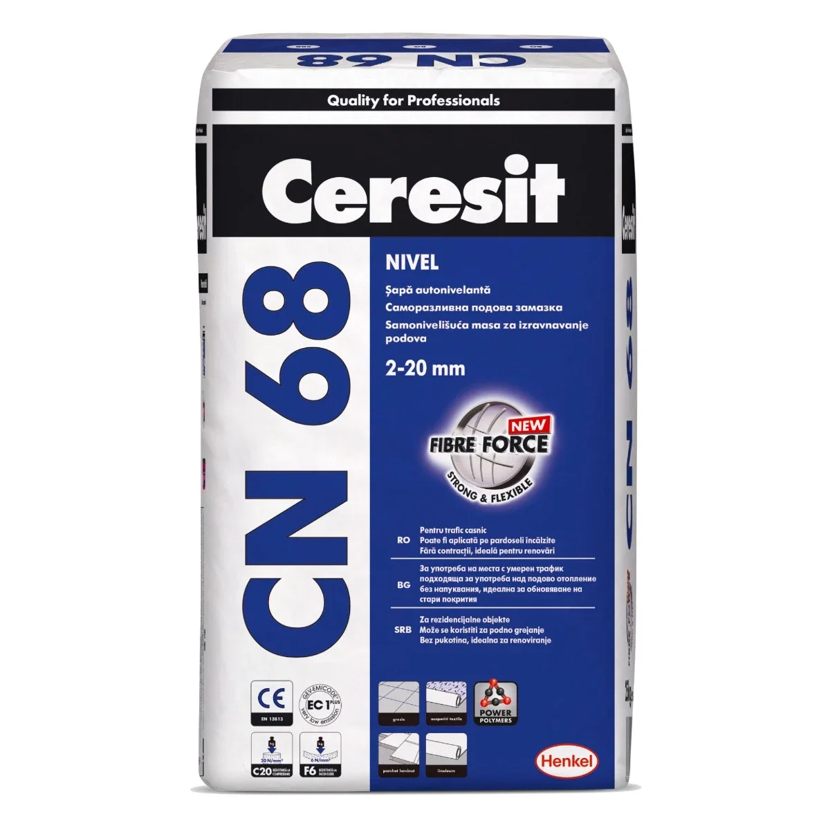 Sape - Șapă Autonivelantă Ceresit CN 68 25 kg | PT Vest
