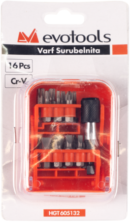 Set varfuri surubelnita EvoTools 16 piese | PT Vest [1]