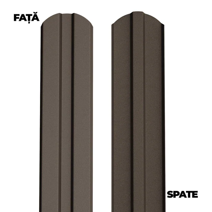 Armaturi, fundatii si produse metalurgice - Șipcă metalică gard maro RAL 8017 1500 mm | PT Vest