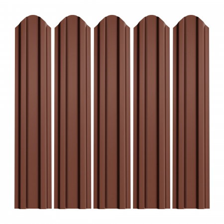 Șipcă metalică gard, 1700 x 92,9 x 0,40 mm, maro lucios | PT Vest [1]