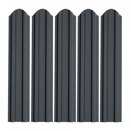 Armaturi, fundatii si produse metalurgice - Șipcă metalică gard, 1700 x 92,9 x 0,40 mm, negru mat | PT Vest