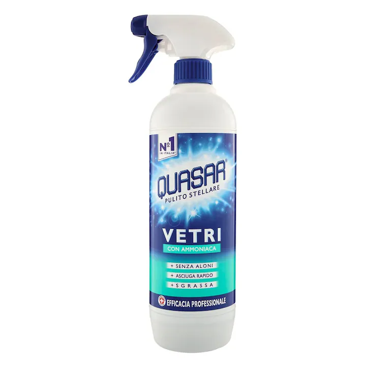 Produse - Soluție Curățare Geamuri cu Amoniac Quasar 580ml